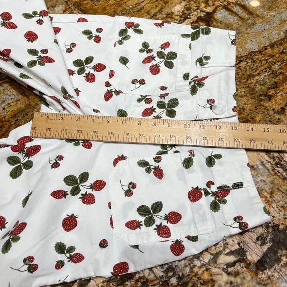 NWOT Nicole Miller New York strawberry  pants size 4 - Picture 6 of 11